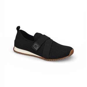 Born Newbury Knit Fabric Slip-On Sneakers Size 8 Black Walking Comfort Shoes